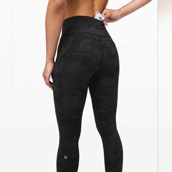 Lululemon Fast and Free 28" Incognito Camo Multi Grey Size 4 - Picture 4 of 11